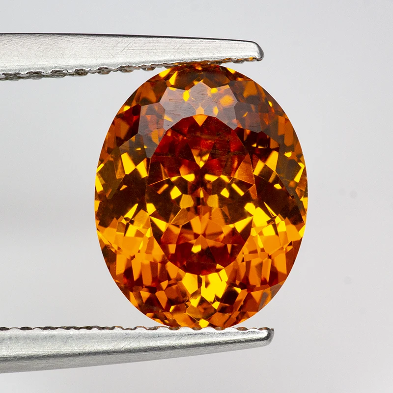 New Partschinite Oval 100 Faceted Cut Cubic Zirconia Lab Zircon CZ 4K Cutting 5A+ Quality for Jewelry Making