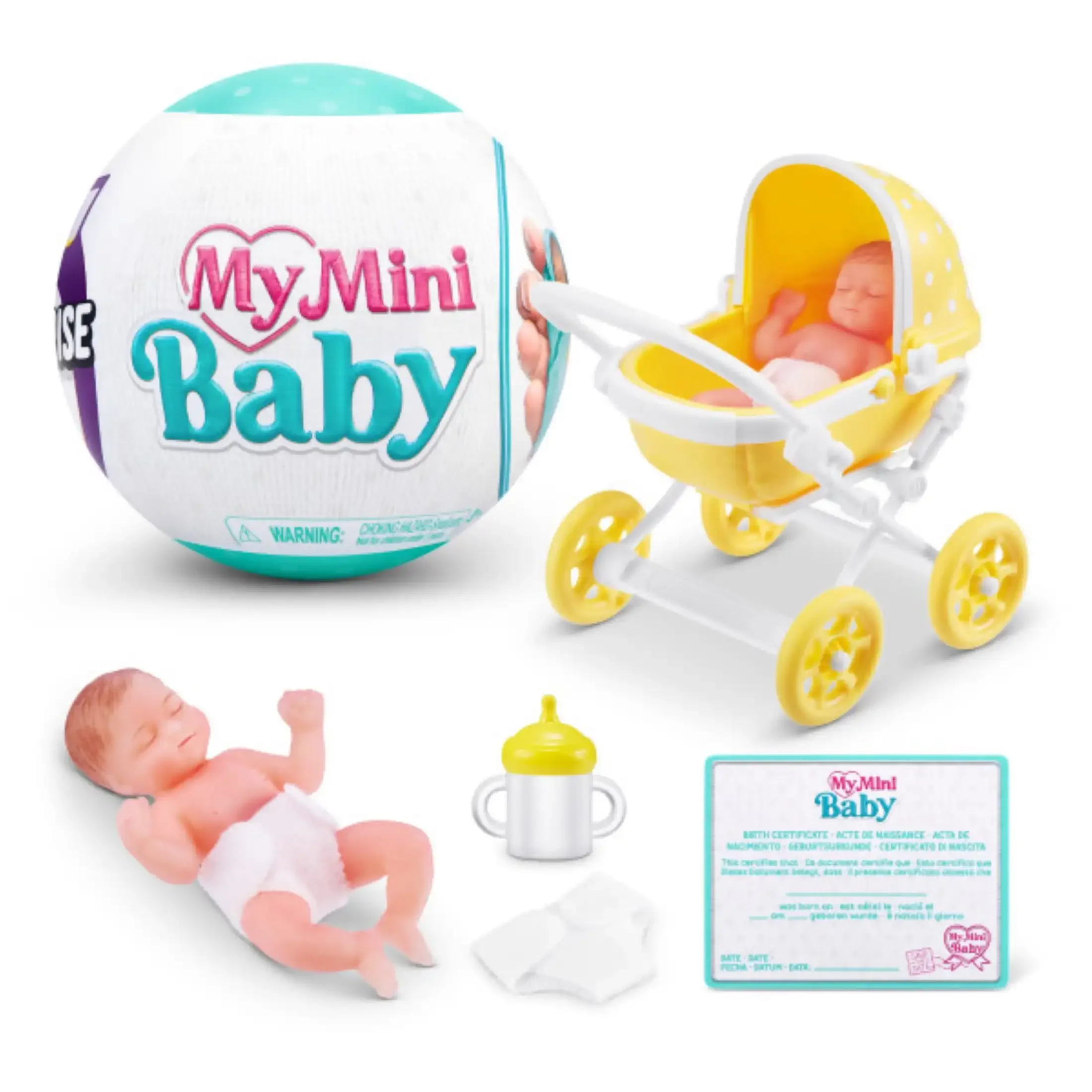 

5 сюрпризов Zuru My Mini Baby Series 1, загадочная коллекционная капсула, игрушка для девочек, реалистичный миниатюрный детский игровой набор, слепые шарики