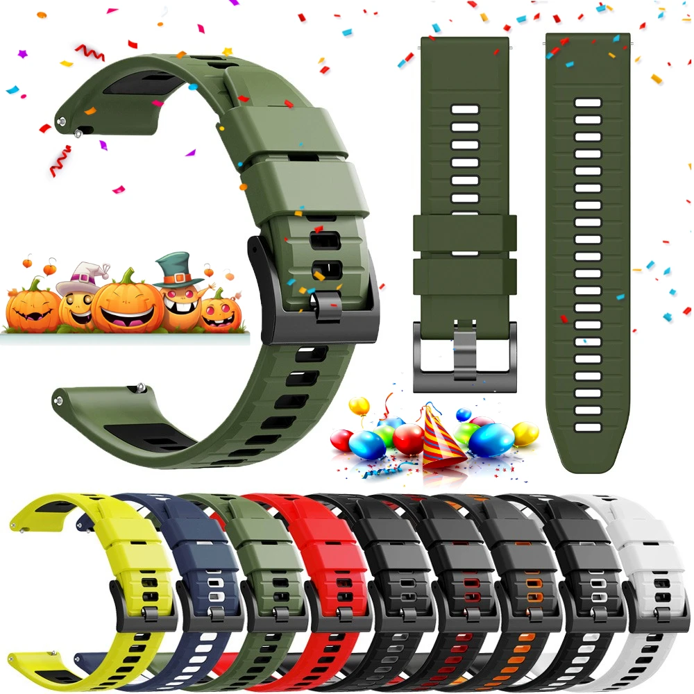 24Mm Silicone Watch…