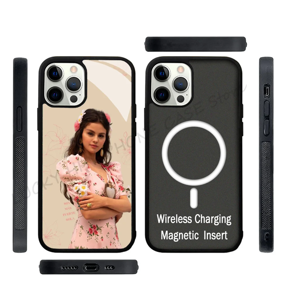 

Phone Case Strong Magnetic For IPhone 15 14 13 Pro Max 11 12 Mini Singer-Selena Gomez For Magsafe