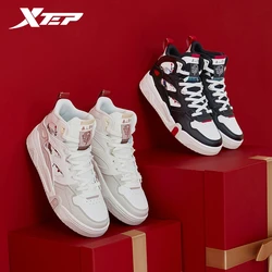 Xtep Skate Shoes For Women  Spring Lightweight Street Style Casual Shoes High Top Comfortable Fashion Sneakers 976118310072