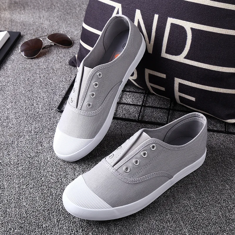 Men Shoes Casual Canvas Vulcanized Sports Shoes Male Sneaker Lightweight Fashionable Outdoor Wear-resistant Casual Walking Shoes