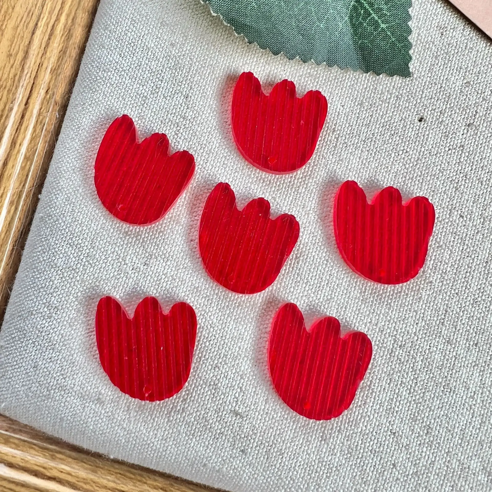 20pcs Acrylic Fower Patch Flat Back Resin Cabochons Diy Phone Case Hair Clip Earrings Accessories Jewelry Findings Decorations