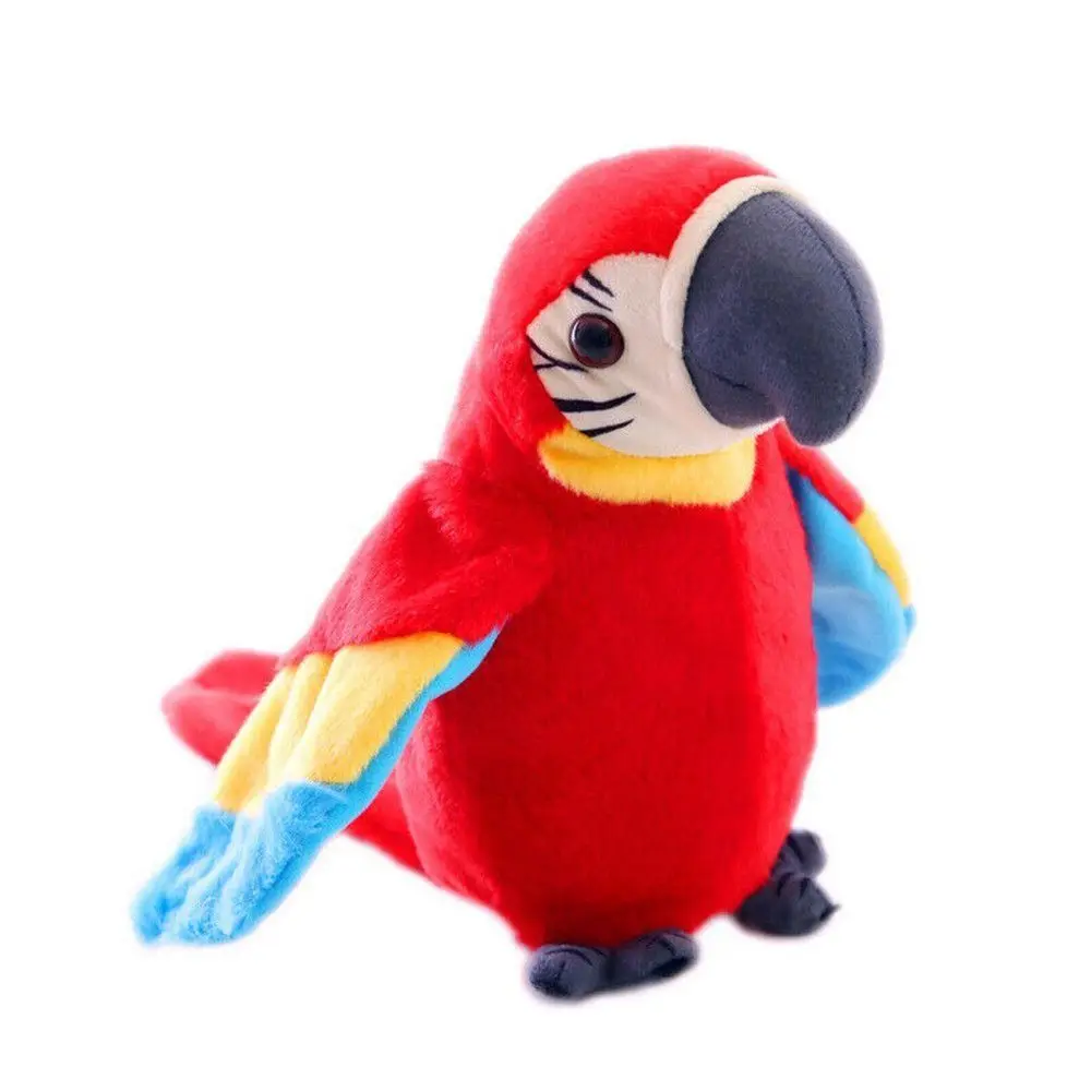 Repeat Waving wings Fun  Parrot  Talking Birds Imitates Voice Gift