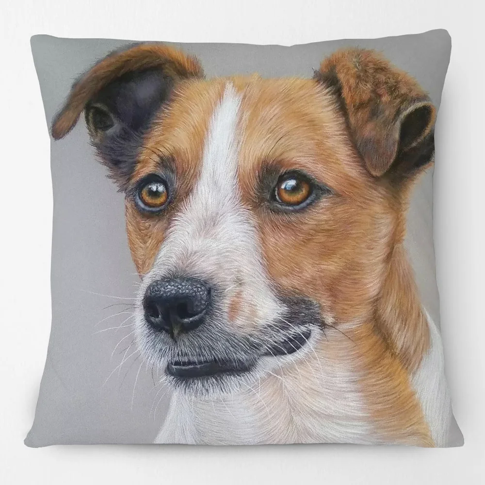 Bernese Mountain Dog  Jack Russell Border Collie Poster Cushion Cover Bedroom Decorative Pillow Case
