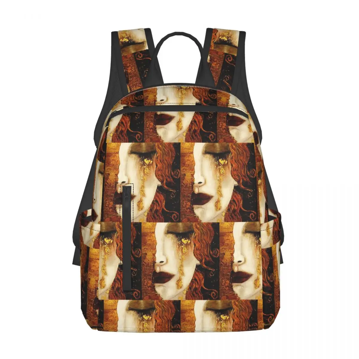 klimt-ゴールデン-t-バックパック-デイパック-大容量-男の子-女の子-ブックバッグ-スクールバッグ-ショルダーバッグ-メンズ-レディース