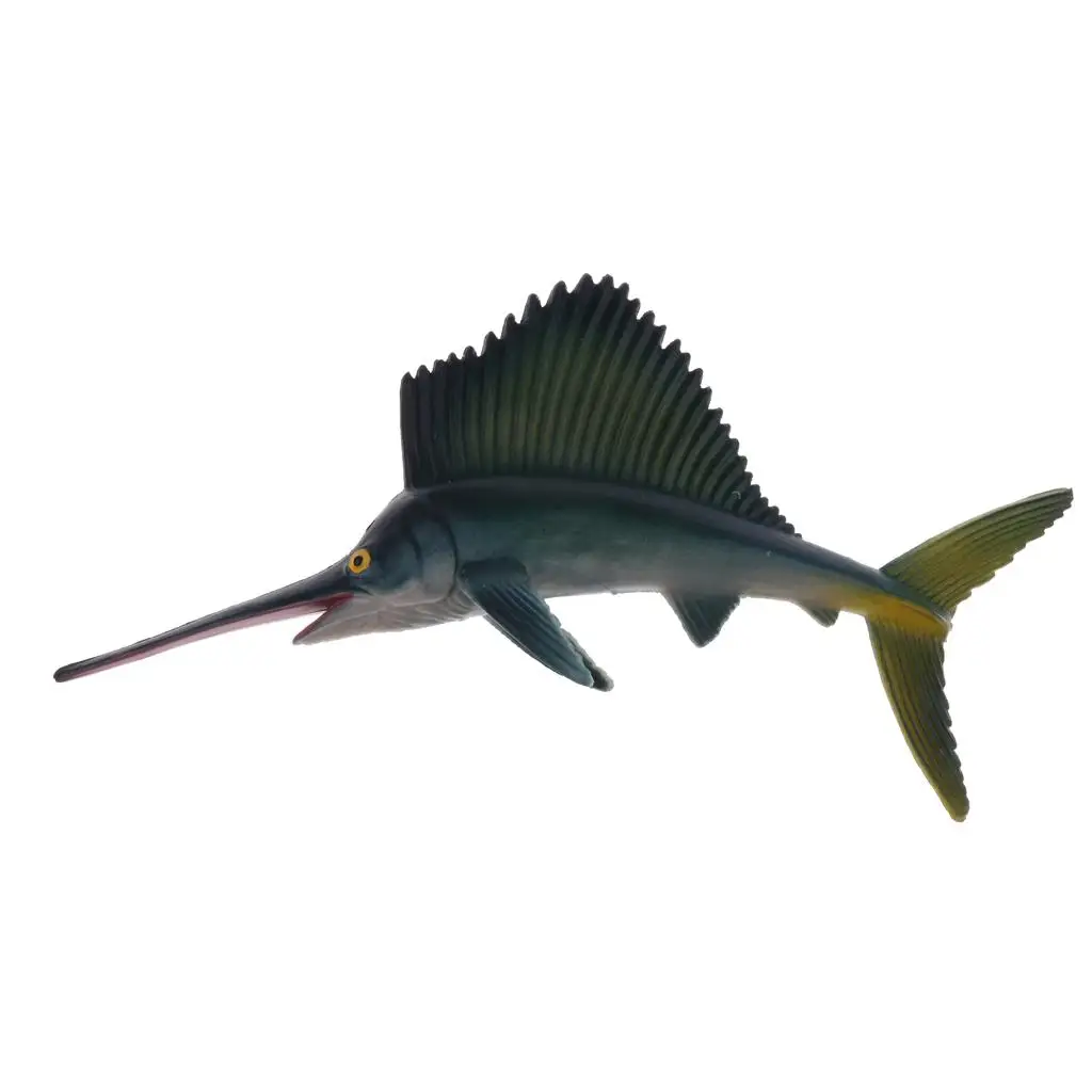 

2-6pack Realistic Animal Model Figure Sailfish Figurine Toys Home