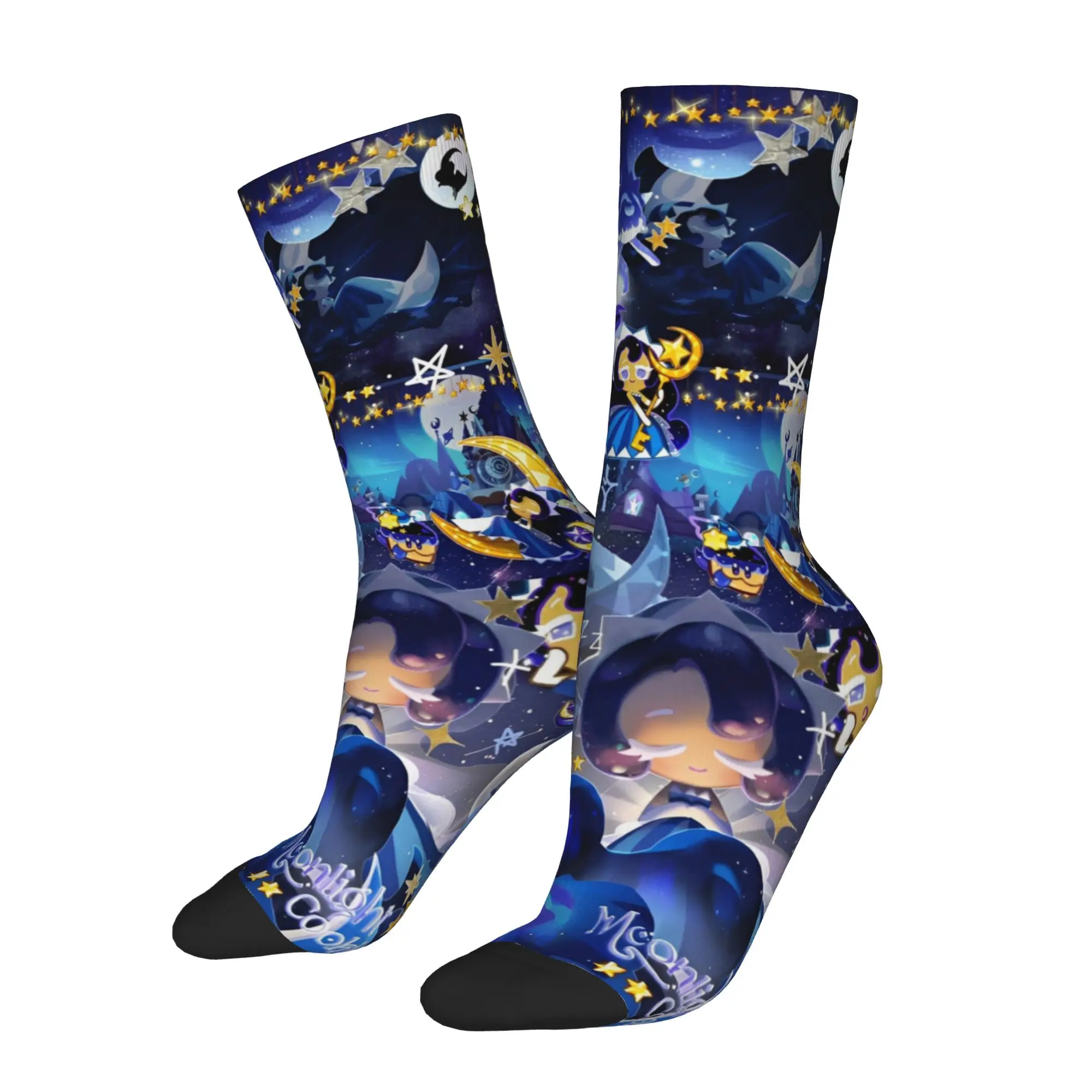 Crazy Women Men Socks Cookie Run Kingdom  Merchandise Soft Video Games High Quality Dress Socks All Seasons