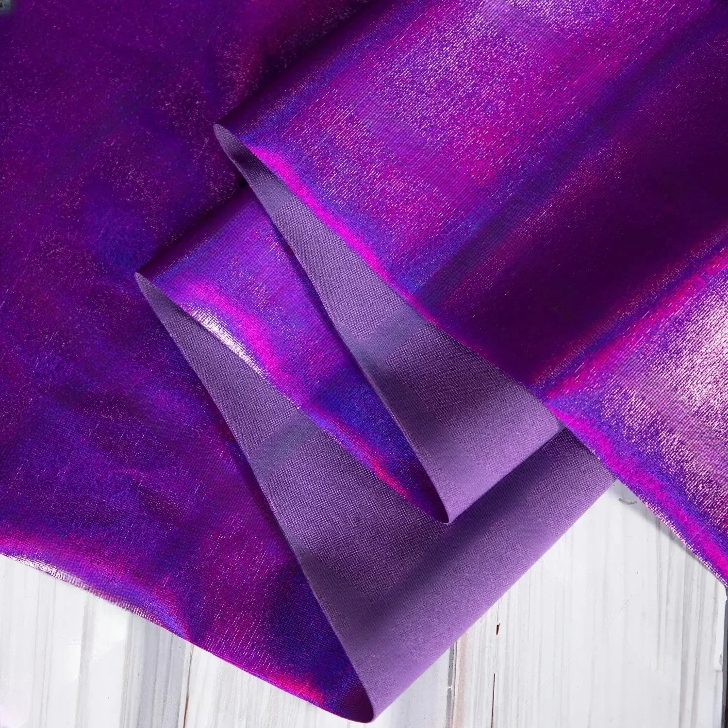 Tissu IQUE dex Iridescent Violet Brcorporelle Extensible pour Bricolage, Matériel de Couture, Vêtement de Robe de Mariée, Largeur 150cm, Vendu au Mètre