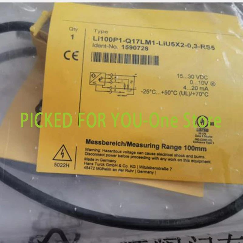 Brand new original LI100P1-Q17LM1-LIU5X2-0.3-RS5 inductive linear displacement sensor, with a delivery time of about 20 days