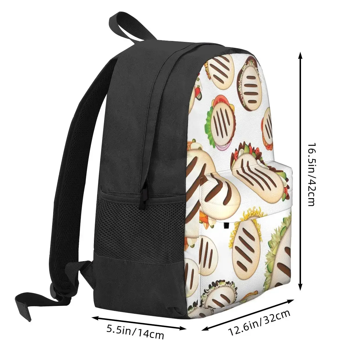 Arepas Pattern Venezuela Backpack Hot Sale Daypack Large Capacity Boys Girls BookBag School Bag Shoulder Bags for Men Women