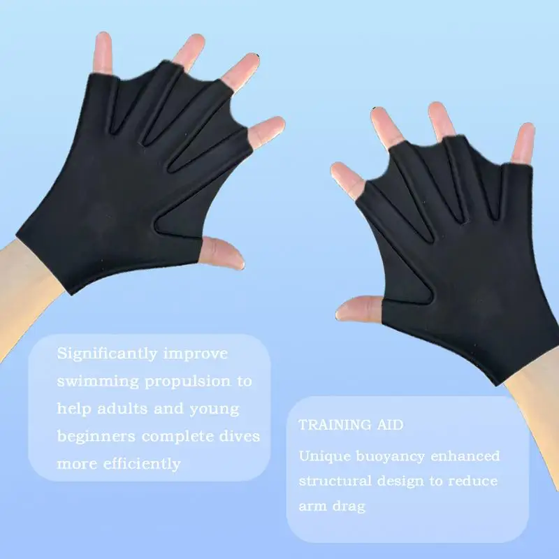 ว่ายน้ําPaddlesสําหรับLapว่ายน้ําซิลิโคนว่ายน้ําเทรนเนอร์เป็ดPaw Hand Paddles Buoyancy Aidสําหรับดําน้ําชายหาดดําน้ําดูปะการังออกกําลังกาย