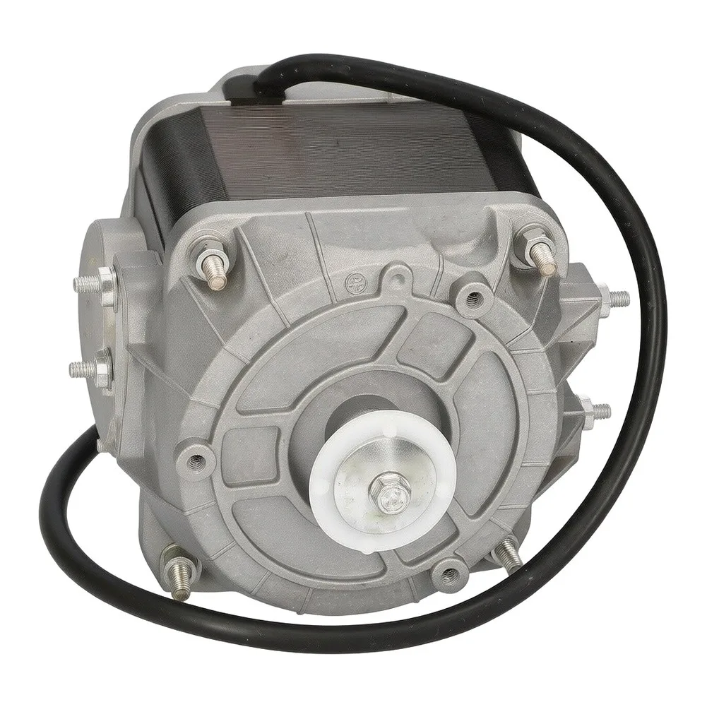 For Fan Motor for Refrigerator Condenser Replacement 230V AC 1300 to 1550 RPM Compact Size 10 x 8.5 x 10 cm Grey