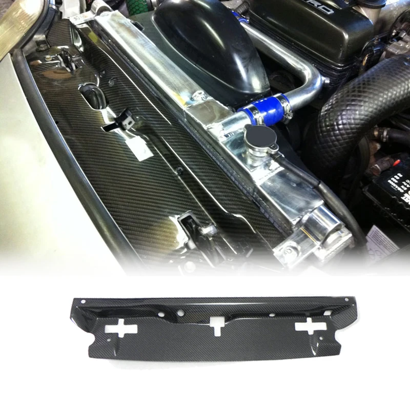 For Toyota 93-98 Supra MK4  JZA80 APR Type Carbon Fiber Cooling Panel Glossy Fibre Inner Engine Cover Kit Fibre Tuning Part Trim