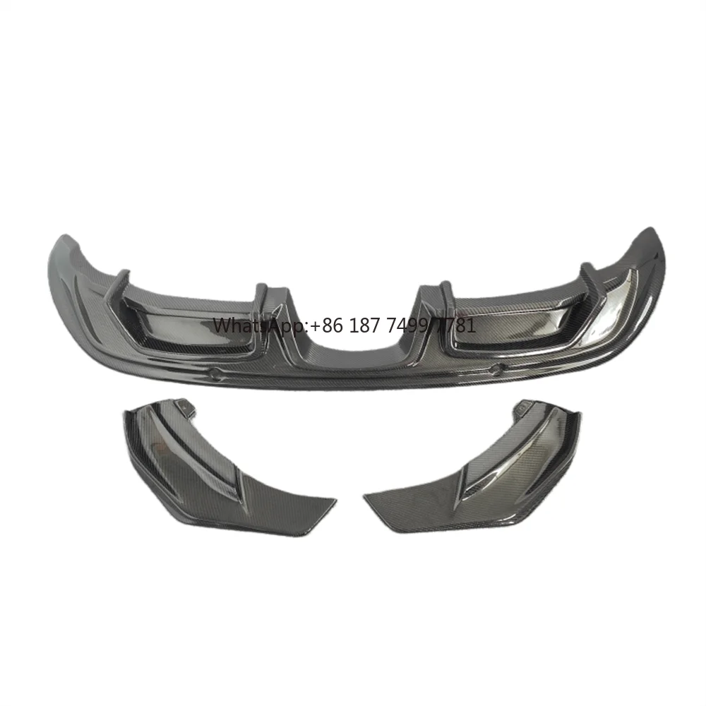 

True Carbon Fiber A-style Rear Lip Diffuser Body Kit for . 718 . Boxster