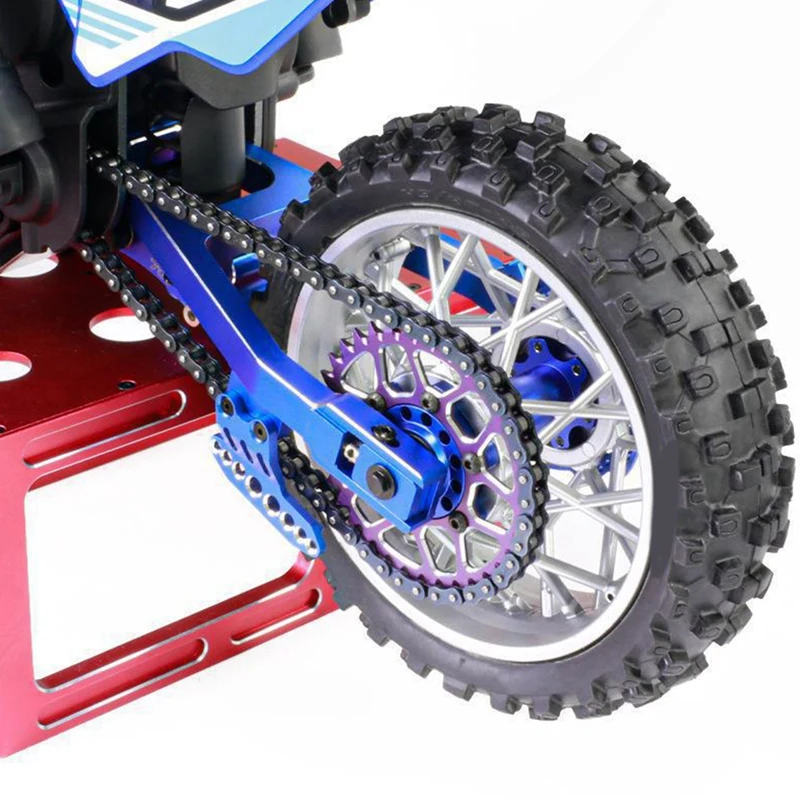 For LOSI 1/4 Promoto-MX RC Car Electric Motorcycle Rear Swing Arm Rear Fork Wheel Seat Parts Accessories 264000 Blue