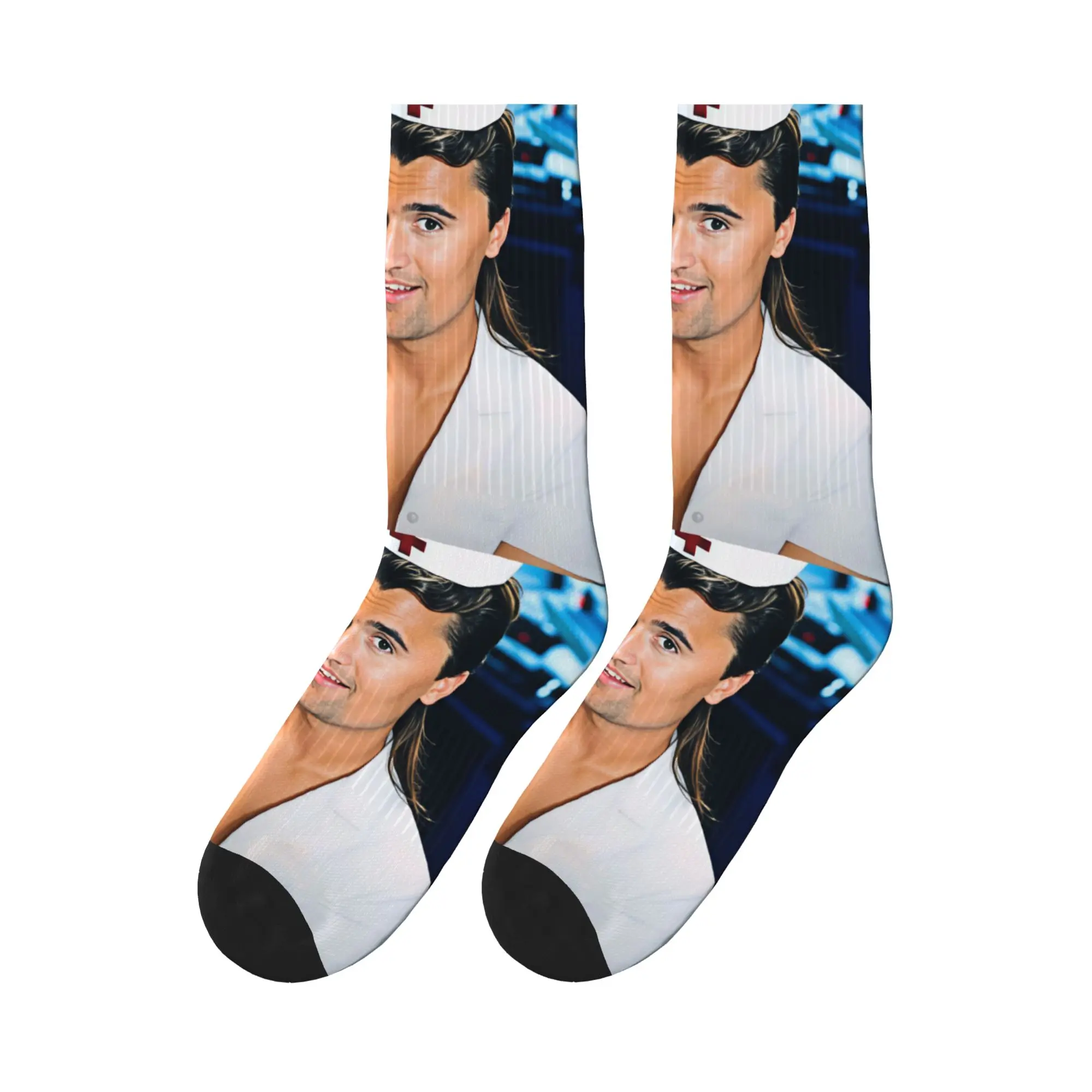 Charlie Kirk Blinkes 182 Nurse Cosplay Meme Stockings Couple Socks Soft Harajuku Socks Autumn Skateboard Anti Skid Graphic Socks