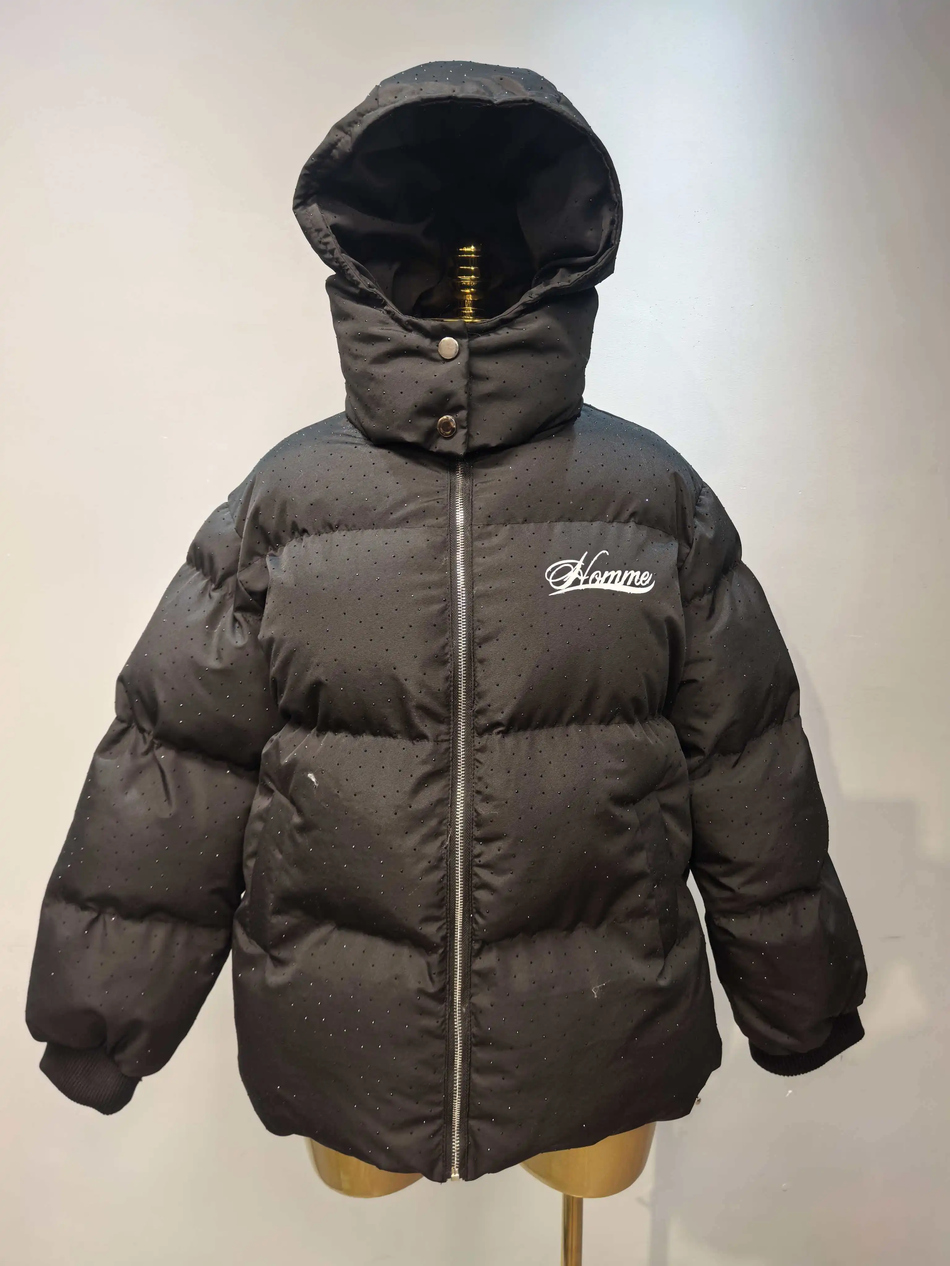 Y2K Women's Harajuku Winter Padded Jacket Thick Warm Coat Women's Vintage Zip Up Outerwear Casual Streetwear Fashion Parkas New