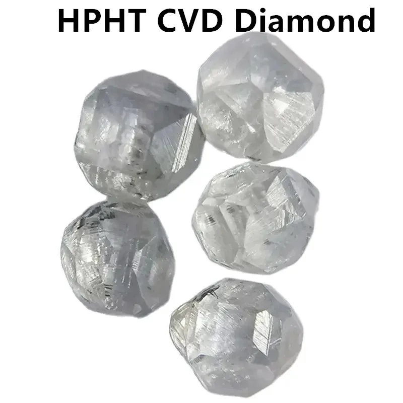 Synthetic White Diamond Stone for Jewelry Making Lab Created CVD HTPT Diamonds Solid Artificial Granule Particle Gemstone 1pc