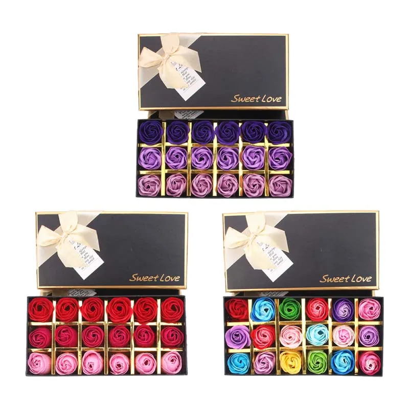 18Pcs Soap Rose Rom…
