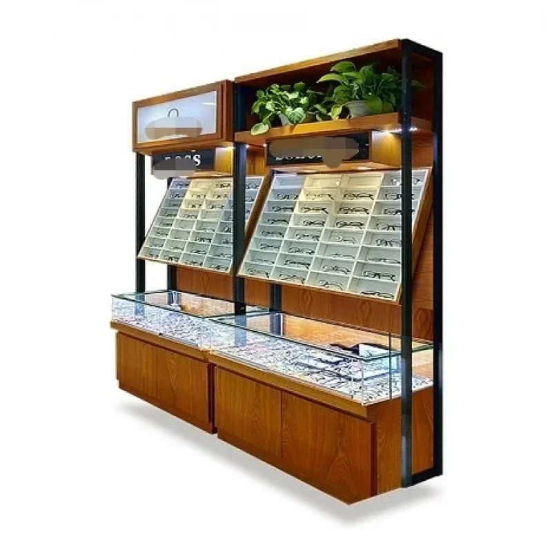 Customize.Hot Sale Wall Mounted Locking Sunglass Cabinet Display Rack