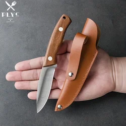 PLYS Pocket Knife with SheathStainless Steel Sharp KnifeHigh HardnessPortable Carry KnifeFruit Knife