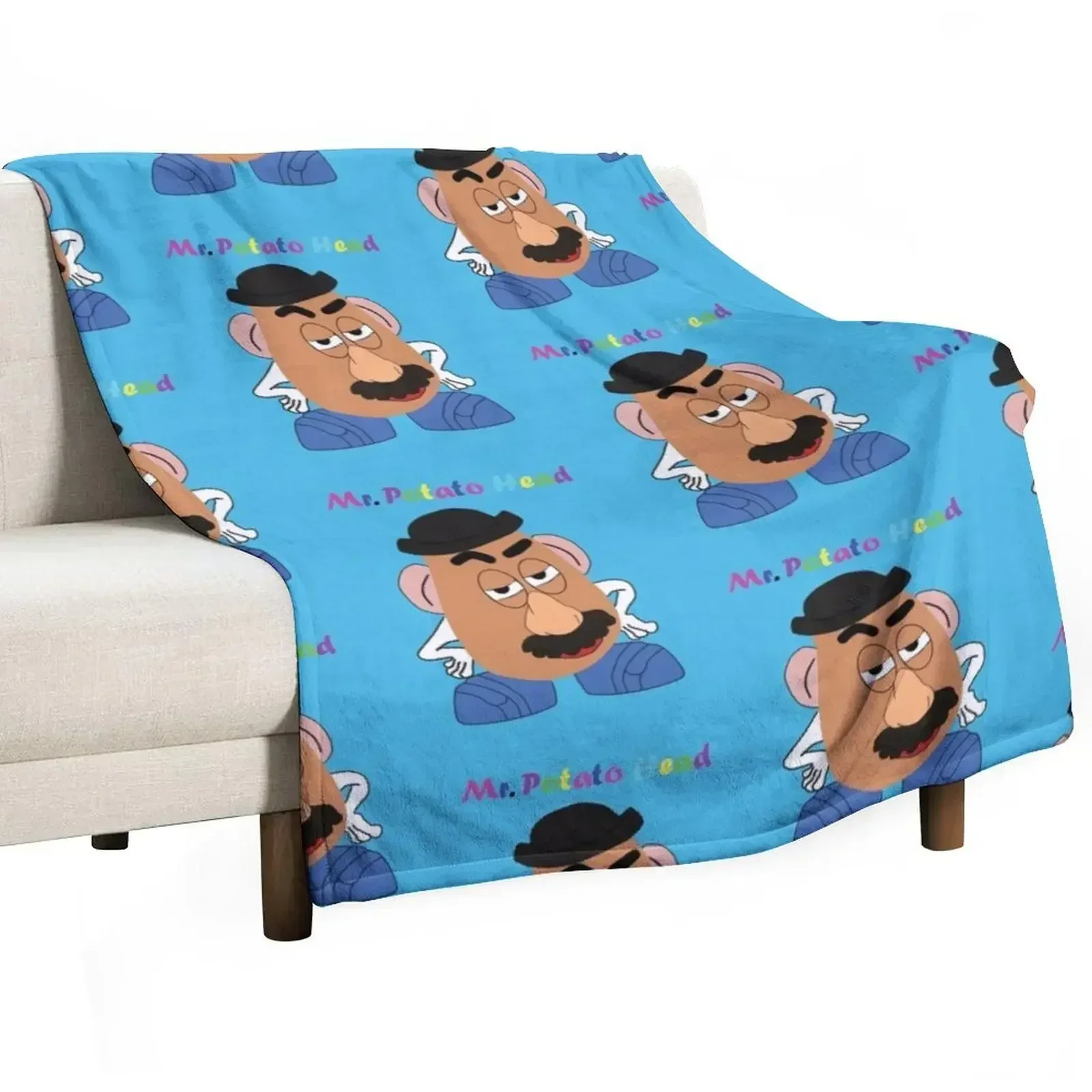 

mr potato head Throw Blanket Compact Warm Blanket for Car Road Trip