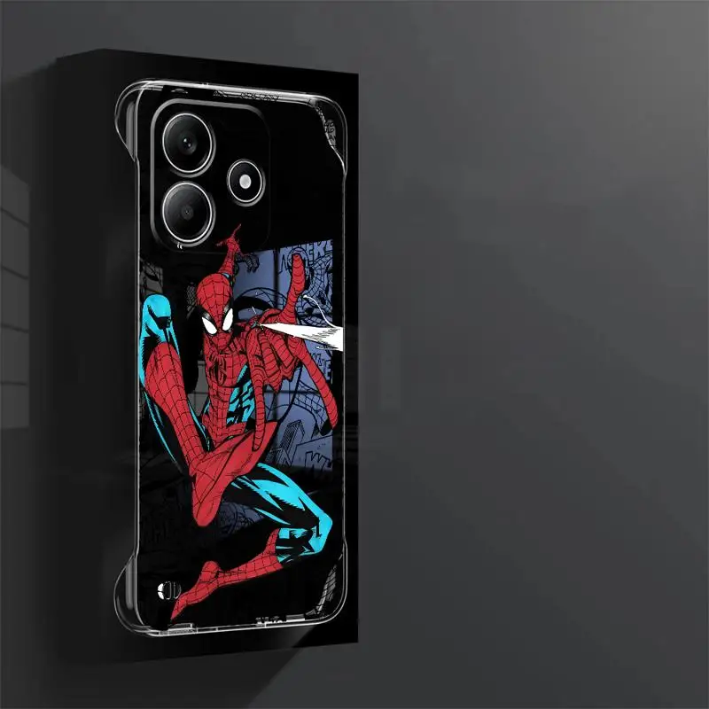 Comics Spider Man Super Cool phone case for Redmi note 14 pro plus cases 13 5g 12Pro 13pro 10 12 borderless cooling clear funda