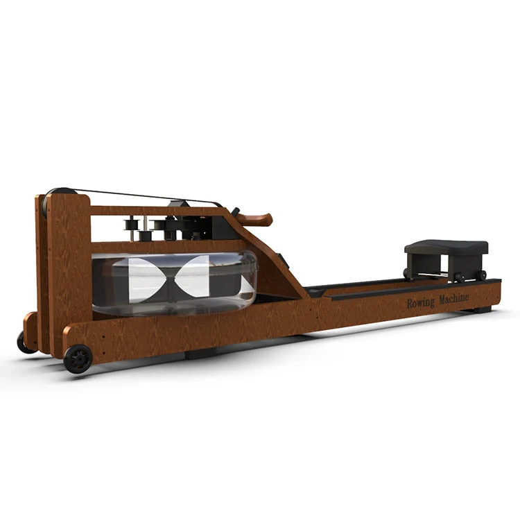

Professional Wood Rower Rowing Machine With LCD Monitor Home Use Fitness Equipment