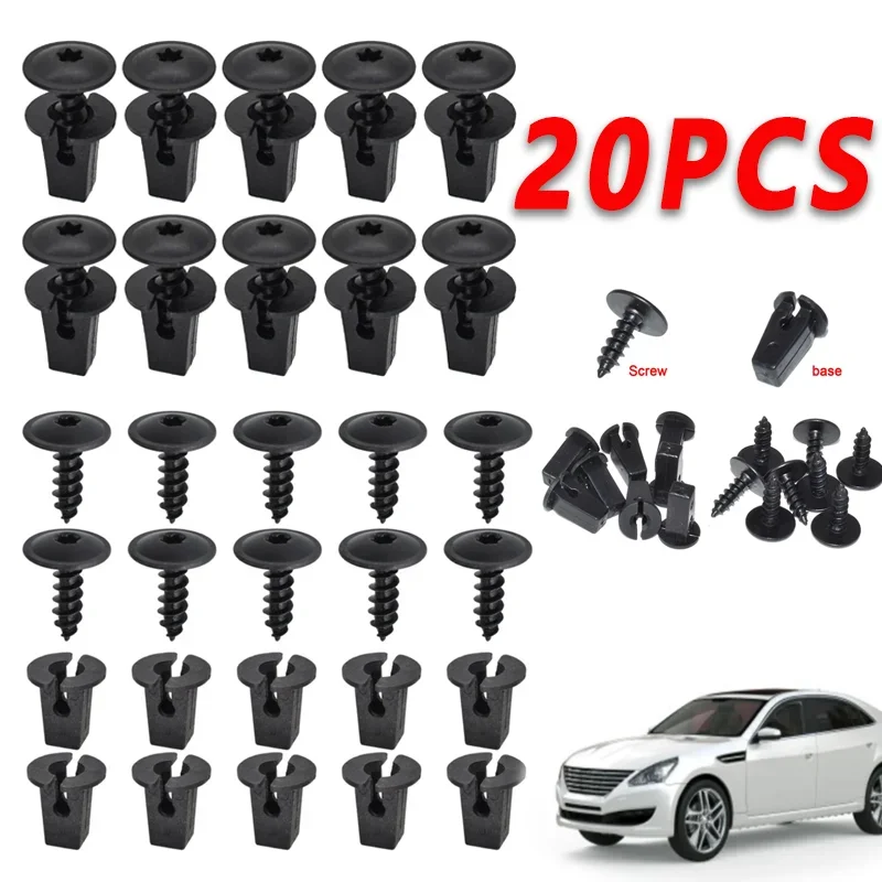 

10/20Pcs Car Universal Automotive Plastic Rivet for Honda Bumper Fastener N90974701 Car Buckle Fastener Clip Cove Accessories