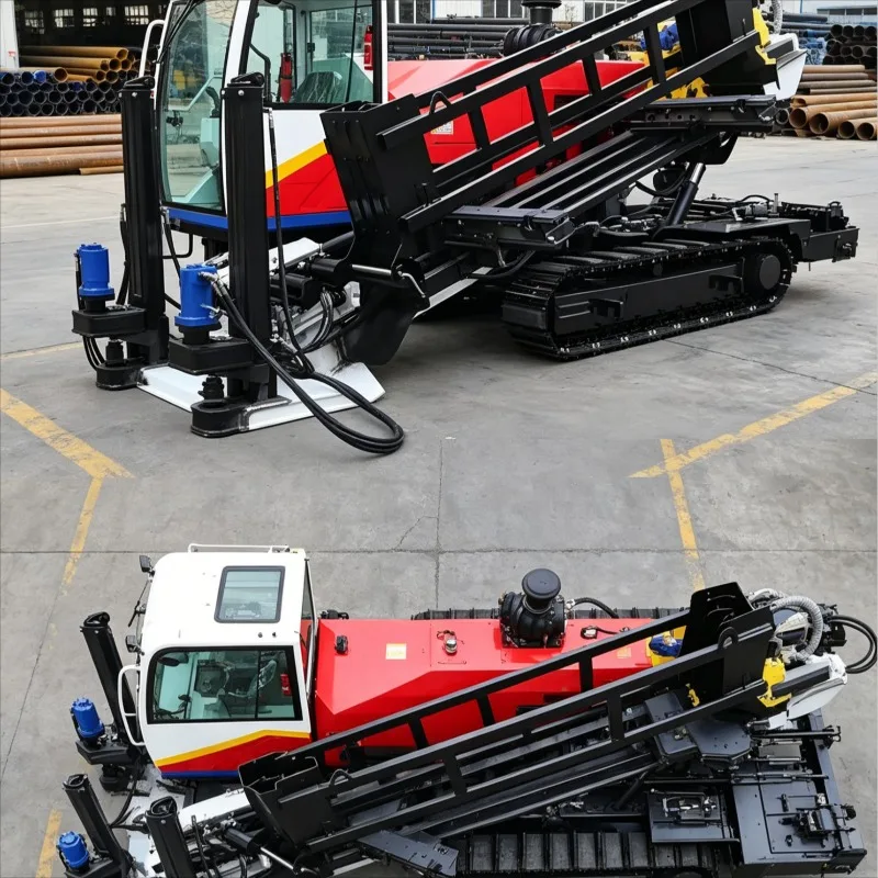 Customized Compact Hydraulic HDD Directional Drill Rig Horizontal Boring Machine Crawler Trenchless Drilling System Industrial