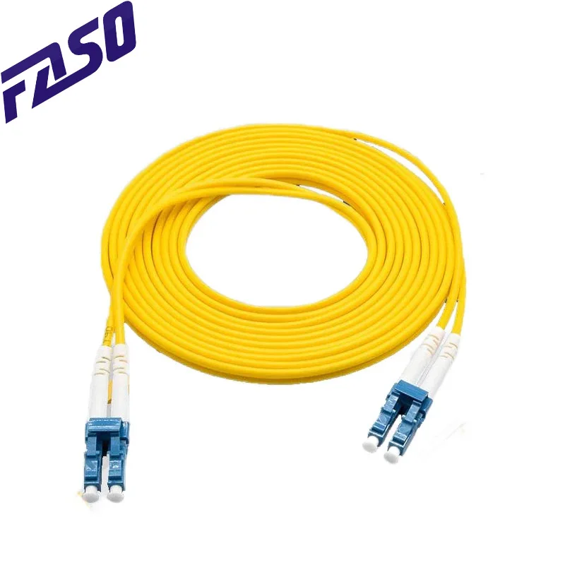 

50Pcs Optical Fiber Cable LC Duplex Singlemode SM 9/125, Optic Patch Cord LC/UPC-LC/UPC, 1M/2M