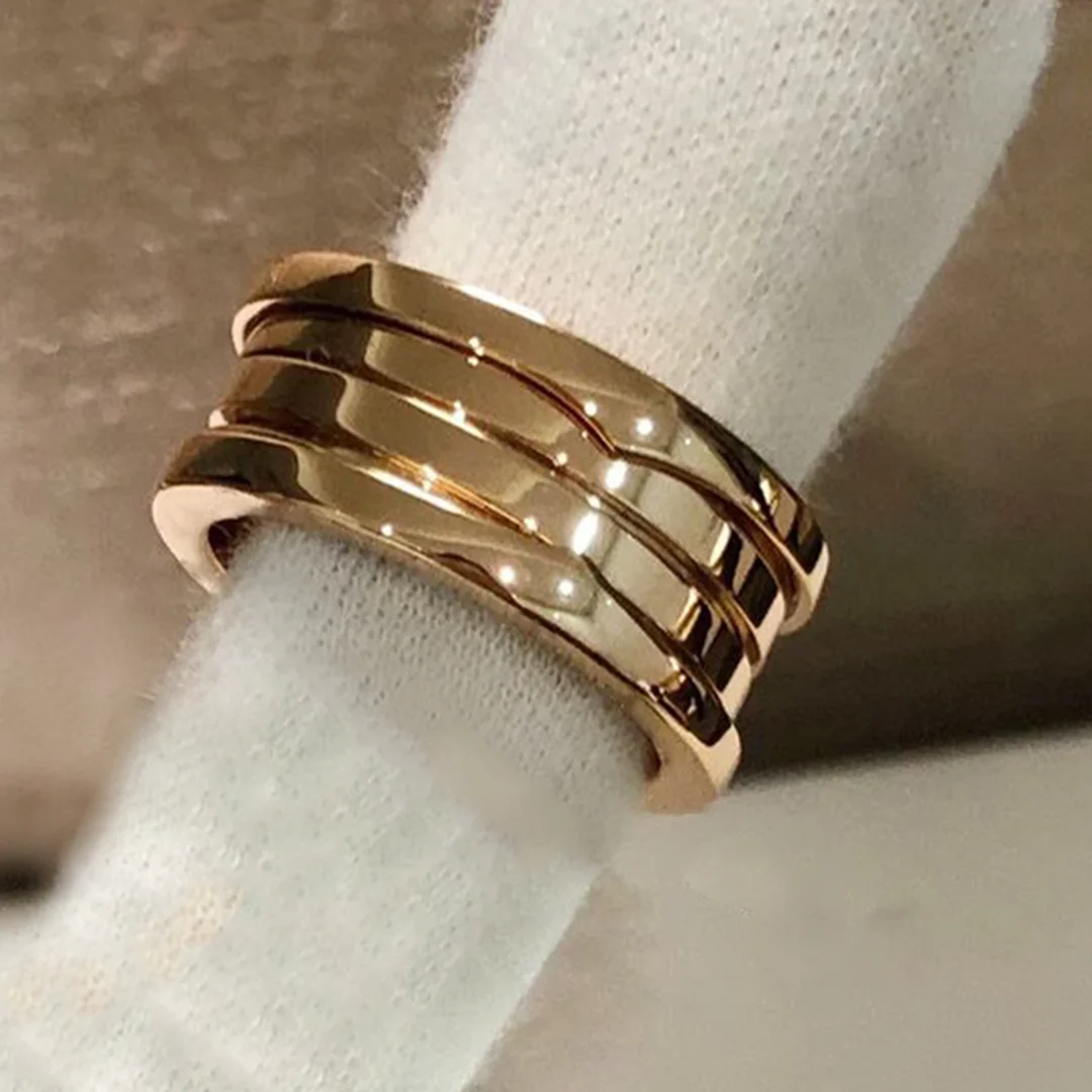 New Titanium Steel Spring Men'sAnd Women's Rings, High-End luxury Jewelry. Favorite Party gifts For Both Men And Women