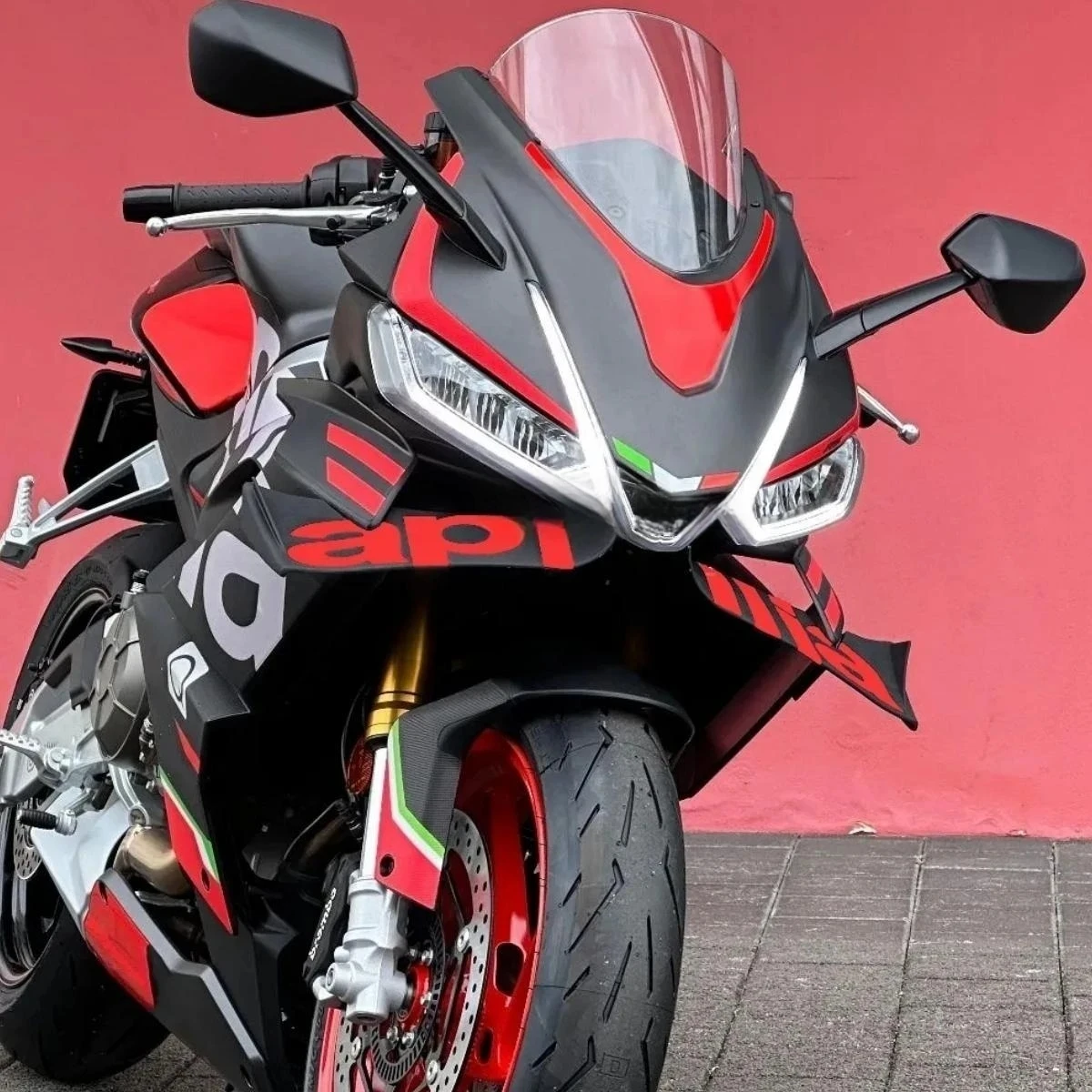 New Naked Front Spoiler Winglet Aerodynamic Wing Kit Spoiler Motorcycle Accessories For Aprilia RS660 RS 660 rs660 rs 660