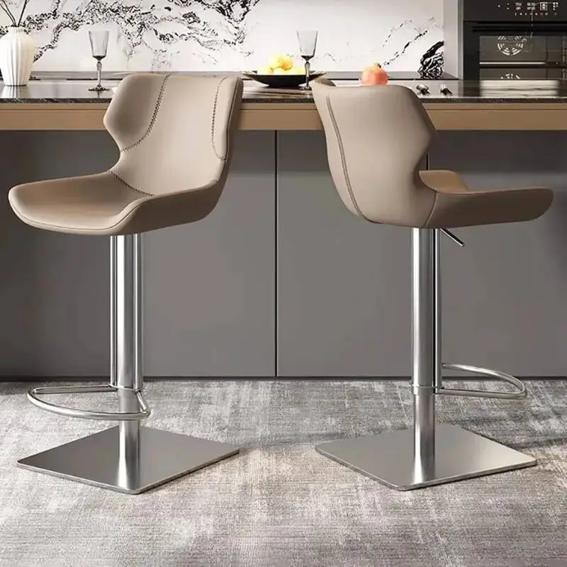 

Adjustable Height Comfortable Bar Chair Modern Nordic Luxury Trendy Bar Chair Premium Design Taburetes De Bar Home Furniture