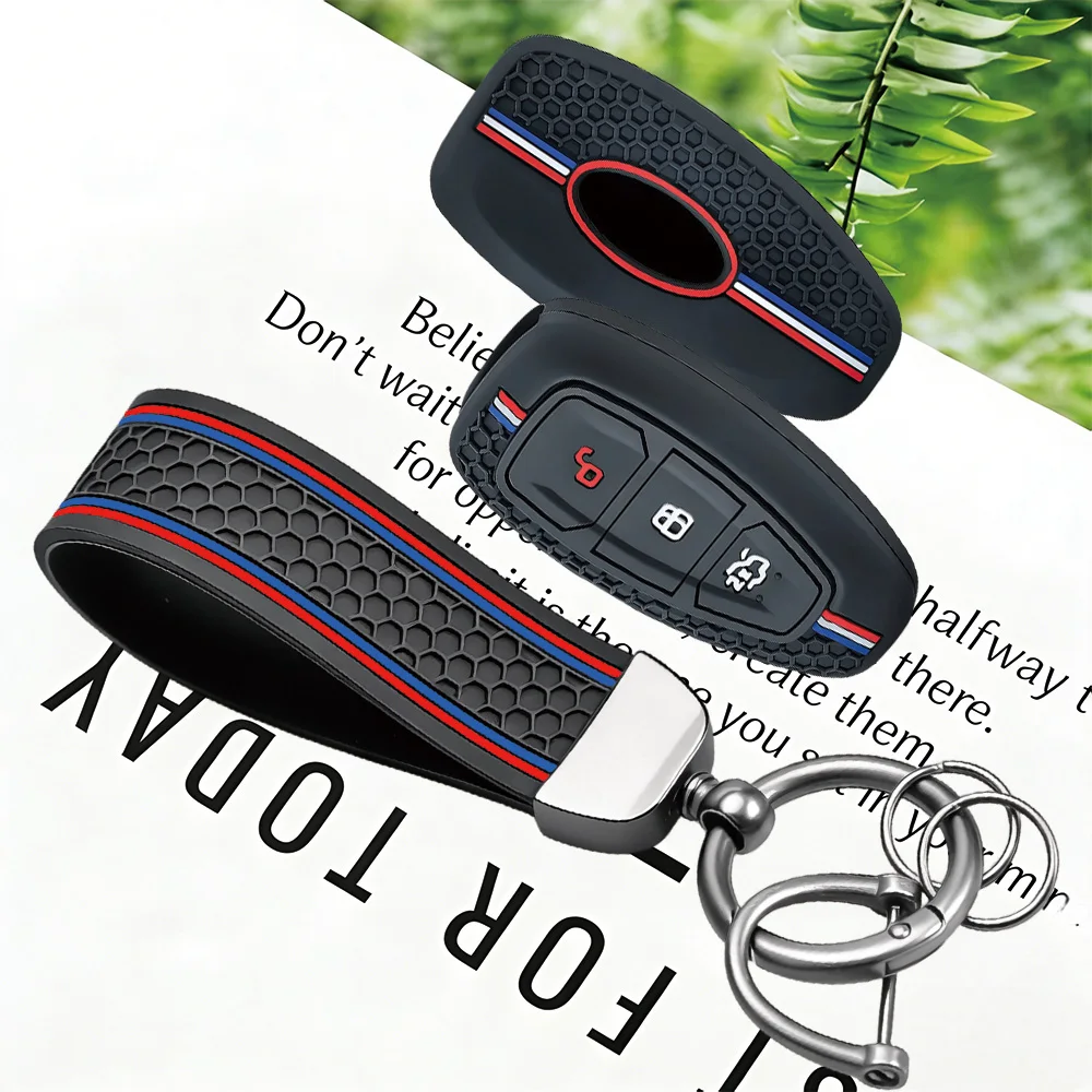 3 Button Key Cover For Ford Transit Custom Mondeo Fiesta Kuga ST Line MK3 Focus 3 Station Wagon Ecosport Case Key Protection view 3