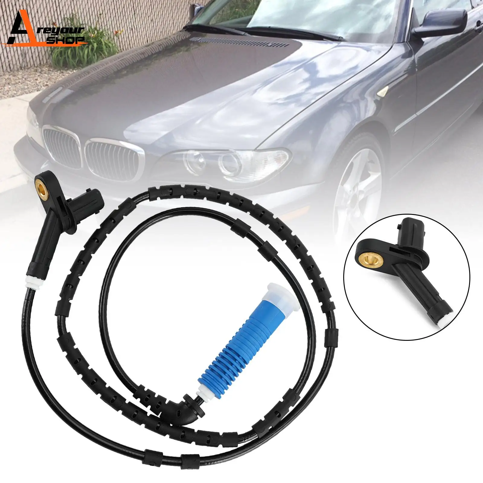 Areyourshop Rear Left/Right ABS Speed Sensor For BMW 3 Series E46 330CI 34526752683 A2C59513064 1010384 Car Auto Parts