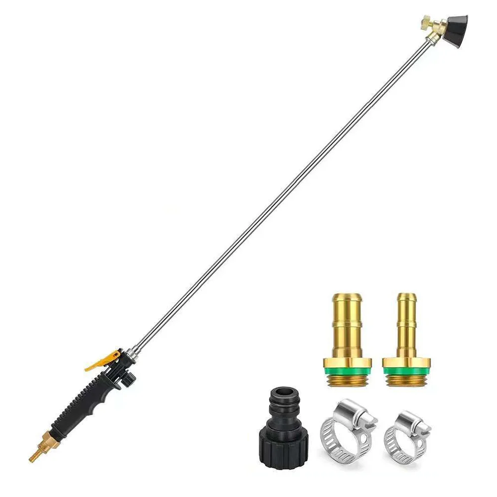 For 1 2 Hose Stainless Steel Sprayer Garden Hose Sprayer Continuous Discharge Sprayer Wand Garden Hose Sprayer Locking Handle