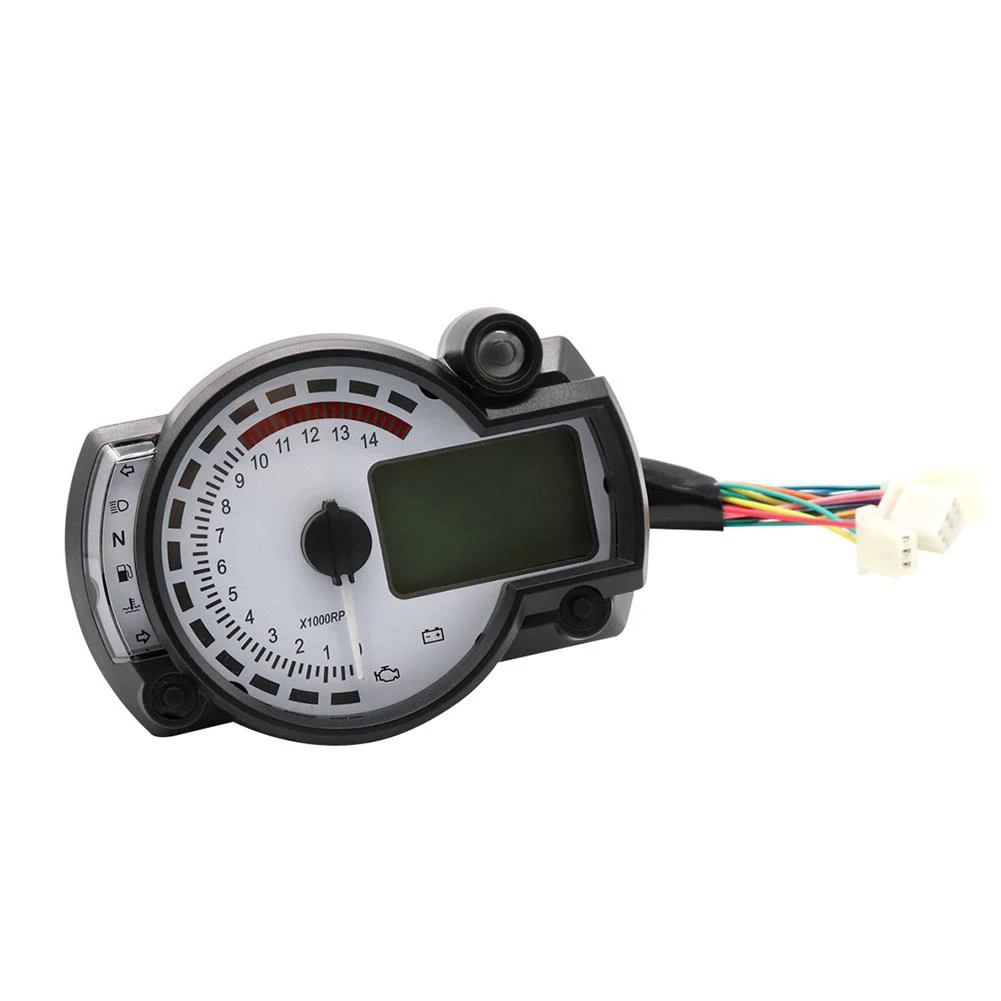 General LCD Digital Motorcycle Odometer Speedometer Adjustable MAX 299KM/H 2 Colors LCD