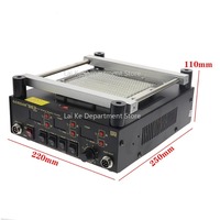 863 In Soldering Stations 3 In 1 Digita Heat G-un Bga Rework Solder Station Electric Soldering Iron Ir Inf-rared Preheating