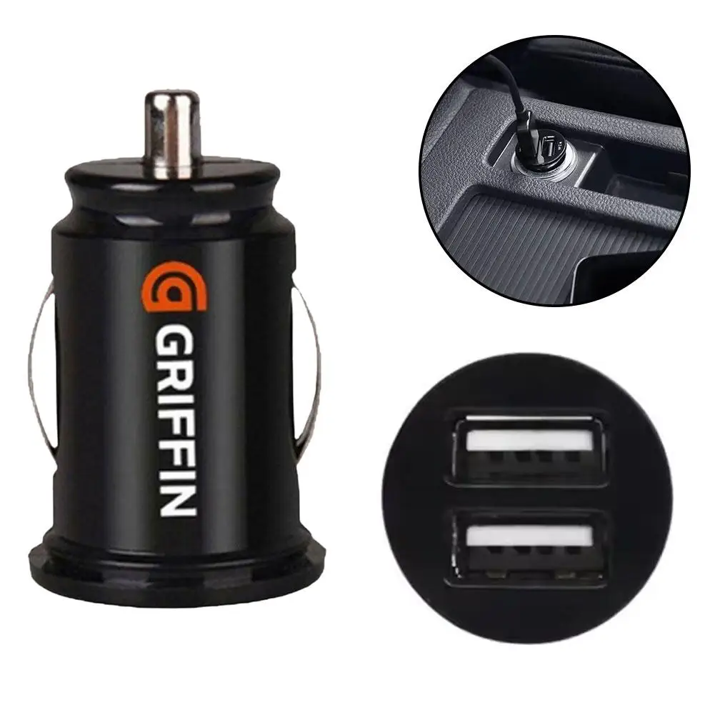 Car Charger Mini Dual USB 12v Lighter Socket Adapter Twin Power Usb Interior Adapter Plug Fast Charging Parts Accessories P Z0Y4