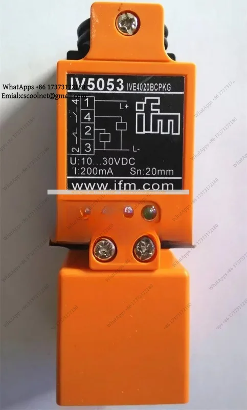 k06 For IFM IV5053 Inductive Proximity Switch PNP DC 20mm Sensing Range
