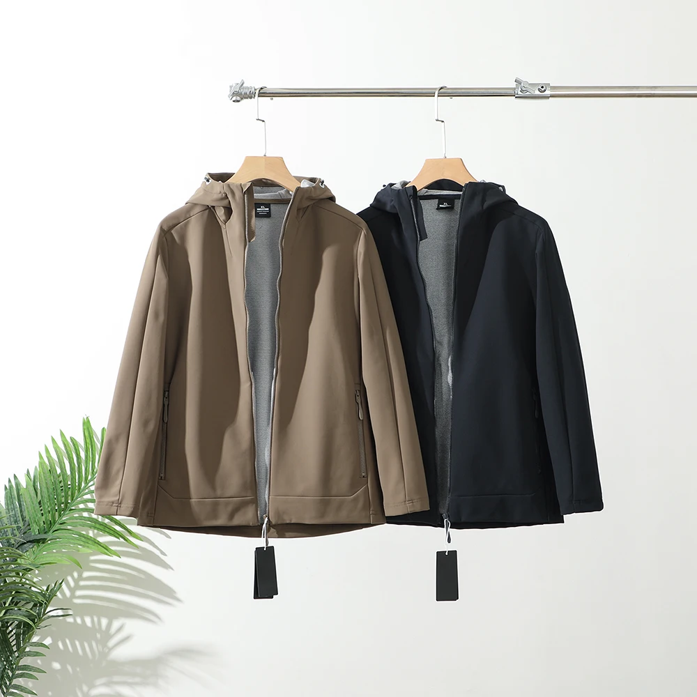 

Функциональная ветрозащитная теплая куртка для мужчин, повседневная спортивная одежда для активного отдыха, с капюшоном, мягкая, стильная, городская.