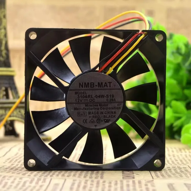 

New Cooler Fan for NMB 3106RL-04W-S19 DC 12V 8CM 8015 Cooling Fan 80 * 80 *15mm
