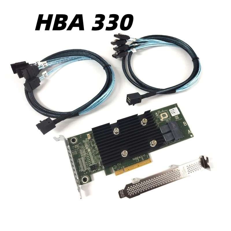 HBA330 SAS SATA Controller IT Mode 12Gbps PCIe 3.0 x8 2 Cables Included