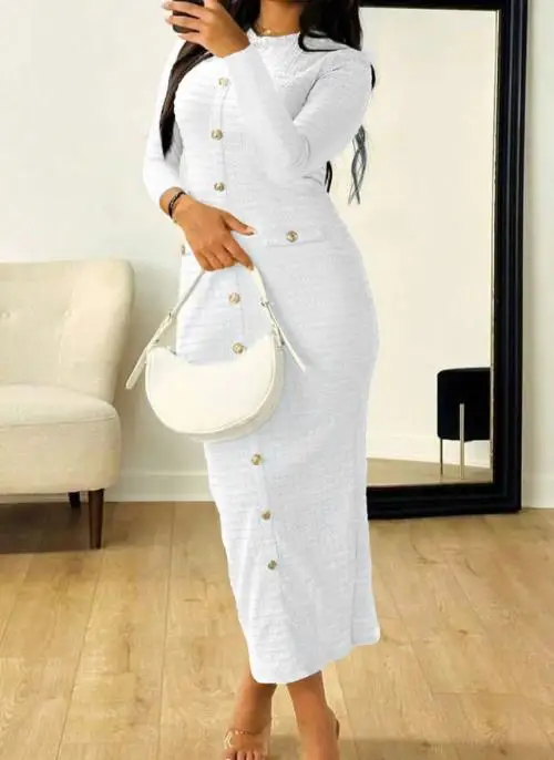 

Women's Dress 2025 Fashion Spring and Summer Elegant Temperament, High-End Feeling Hip Hugging Long Skirt Dress Women's Clothing