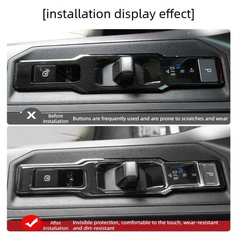 For Toyota RAV4/Wildlander 2026 Central Control Button Sticker Epoxy Panel Protection Patch Interior Modification Accessories
