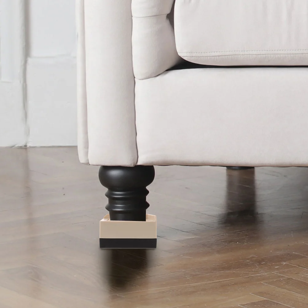 

4pcs Furniture Risers Heavy Duty Bed Lifts Anti-Slip Table Leg Riser Blocks For Sofa Couch Cabinet Fridge Washing Machine Desk