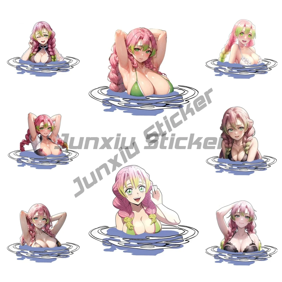 

Cute Sexy Hot Spring Bath Girl Car Stickers Cartoon Fashionable Vinyl Decals Decoration