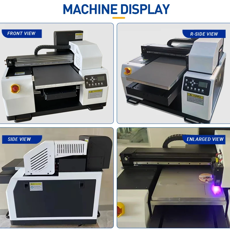 آلي A3 32*45 سنتيمتر صغيرة الحجم الأشعة فوق البنفسجية طابعة نافثة للحبر مسطحة للبلاستيك الحجر الألومنيوم الخشب الزجاج طباعة الزجاجات الصلبة